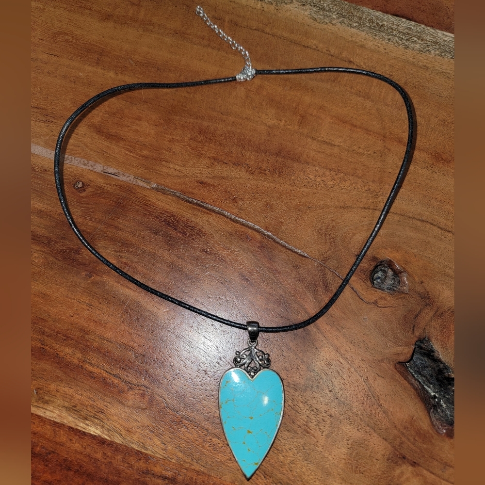 Turquoise heart necklace